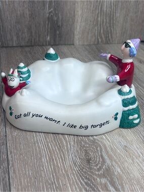 VTG Hallmark MAXINE Christmas Candy Dish 90s